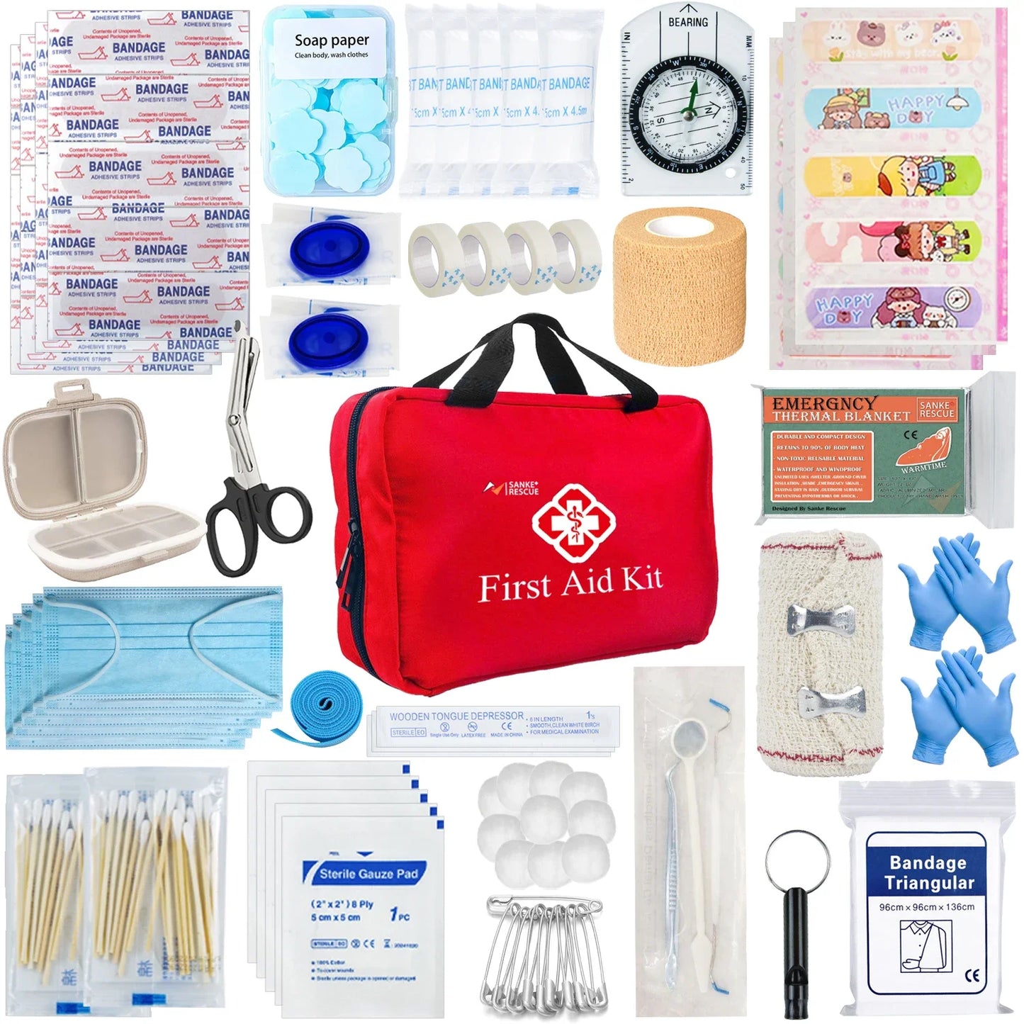 ALL PURPOSE FIRST AID KIT 160 PIECES