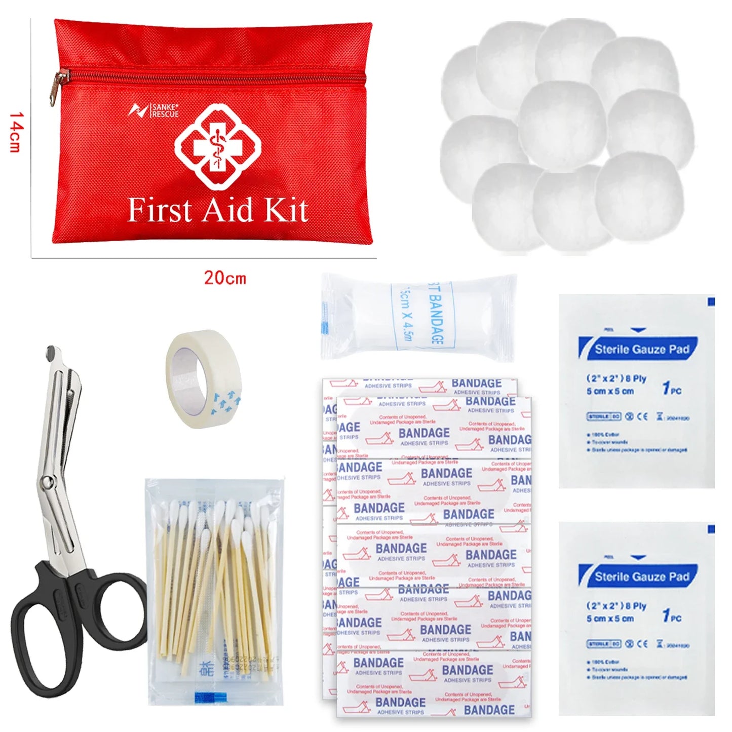 ALL PURPOSE FIRST AID KIT 160 PIECES