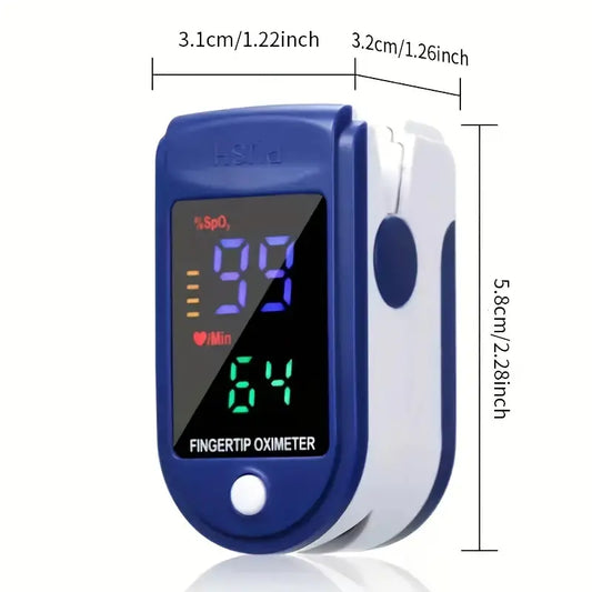 Pulse Oximeter, Oximeter Finger With Plethysmograph And Perfusion Index (SpO2),